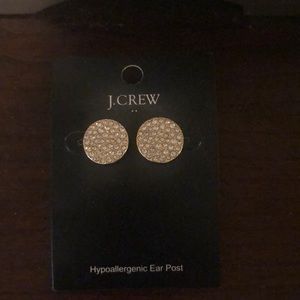 J.Crew Pavé Disc Earrings